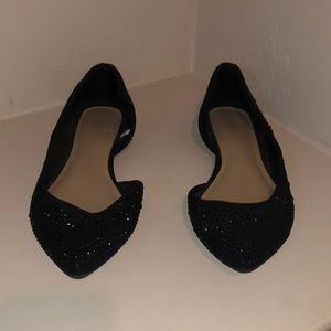 Black Gemmed Flats SZ: 8.5
